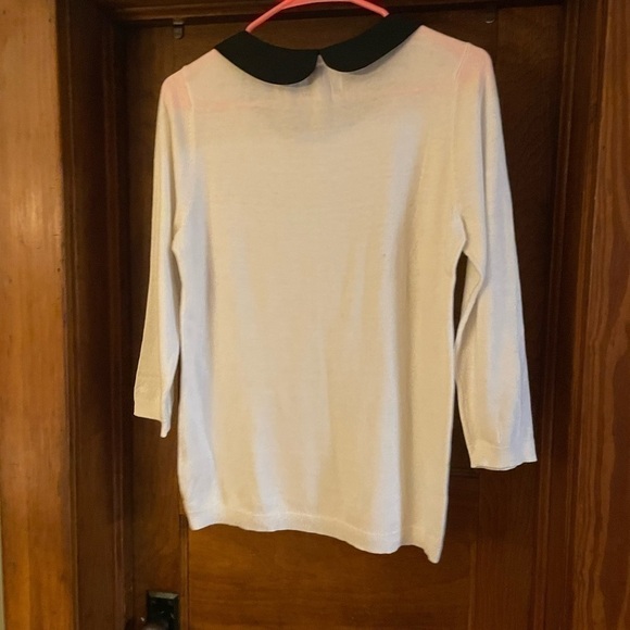 Elle Polka Dot Sweater Black and White size small - Picture 4 of 7